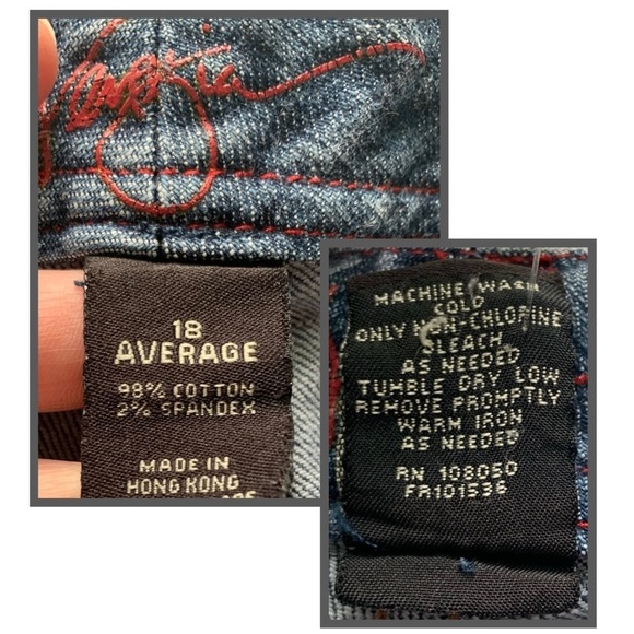 Venezia Y2K Straight Leg Denim Blue Jeans, [Sz 18W] - Picture 4 of 9